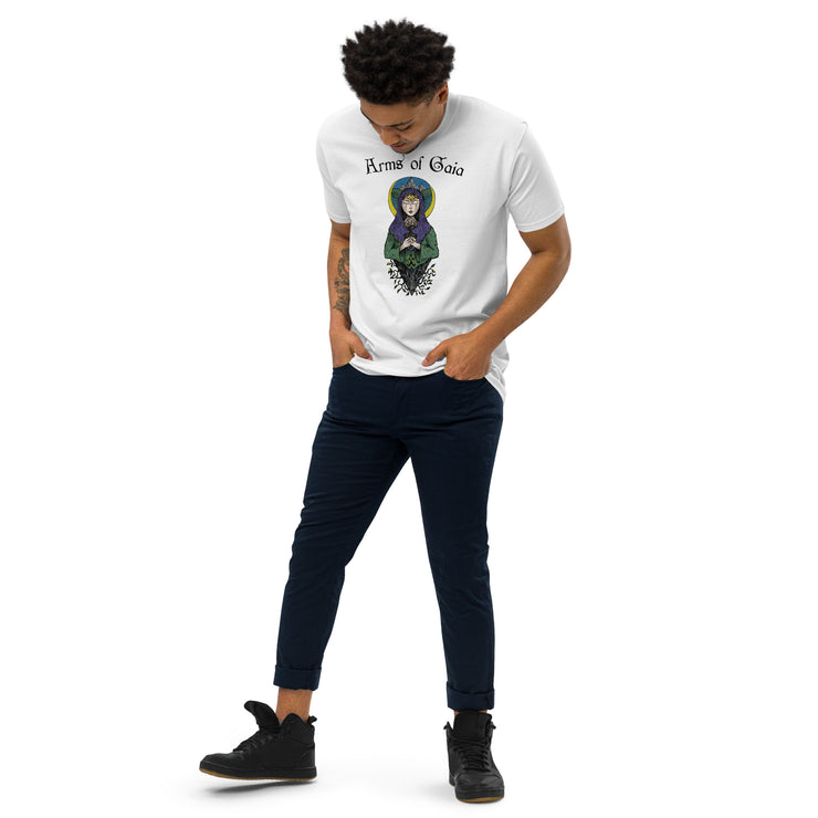 Arms of Gaia White-Colored T-Shirt